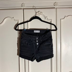 Ardene black high-waisted shorts